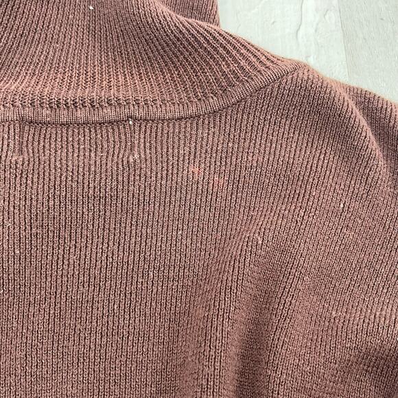 Reflections Spiegel Brown Long Sleeve Turtleneck Knit Warm 2 Piece Shirt Skirt - Picture 7 of 14